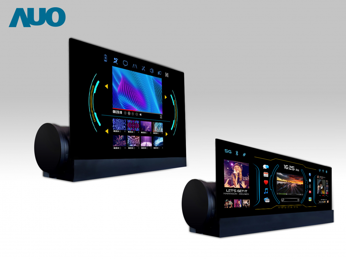 友達14.6吋可捲式Micro LED面板，導入車內資訊、影音娛樂及駕駛安全系統，翻轉智慧移動場域