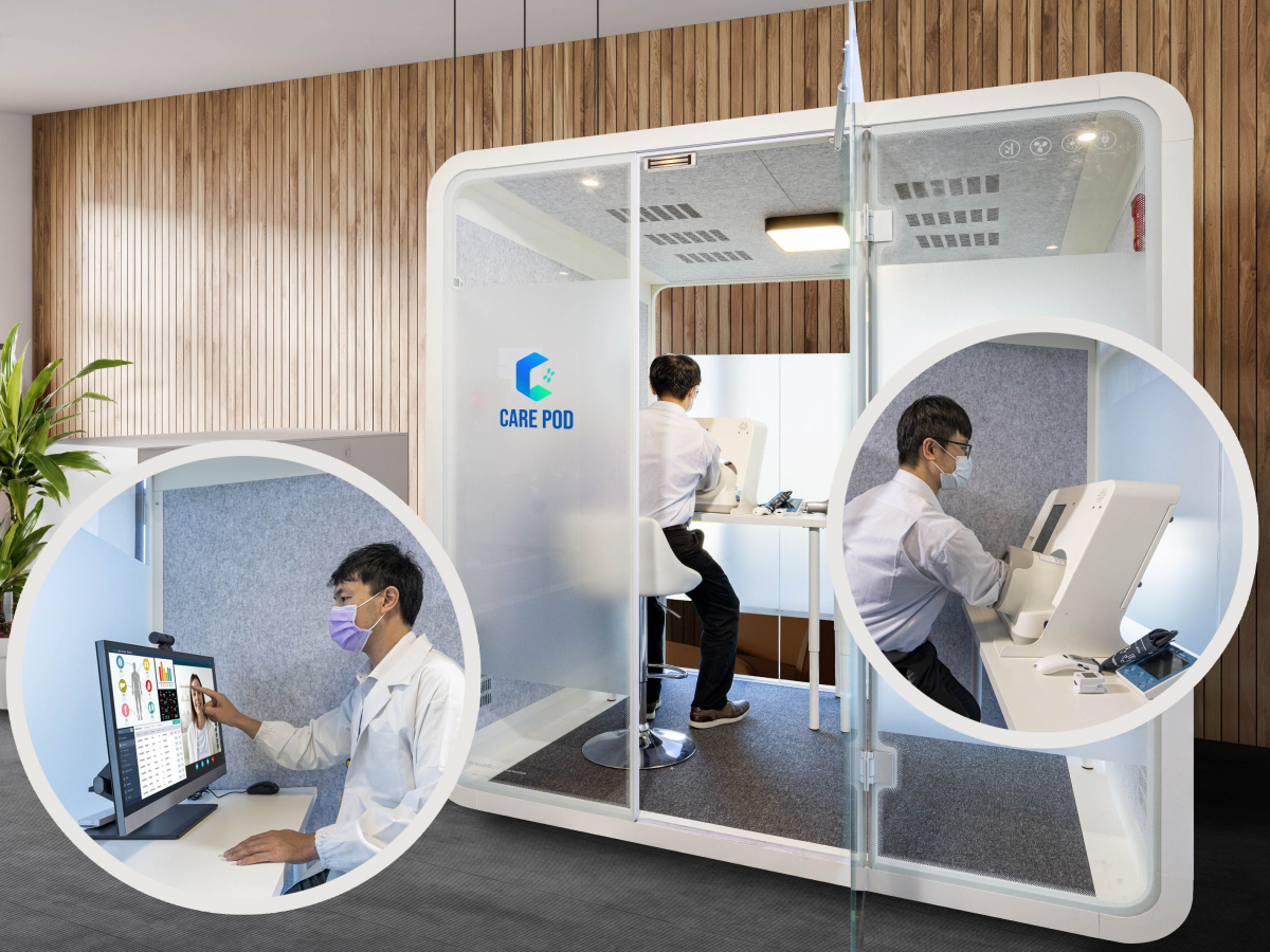 达擎于医疗科技展中展出＂远距诊疗舱＂，以因应医疗数字化及社会高龄化趋势下、复诊及慢性病患等族群对于远距看诊需求逐渐升高所推出的创新整合方案。多功能合一、高隐私性的远距诊疗舱可根据病患端与医师端的不同需求，提供弹性化及客制化功能，节省医生和病患的精力及时间