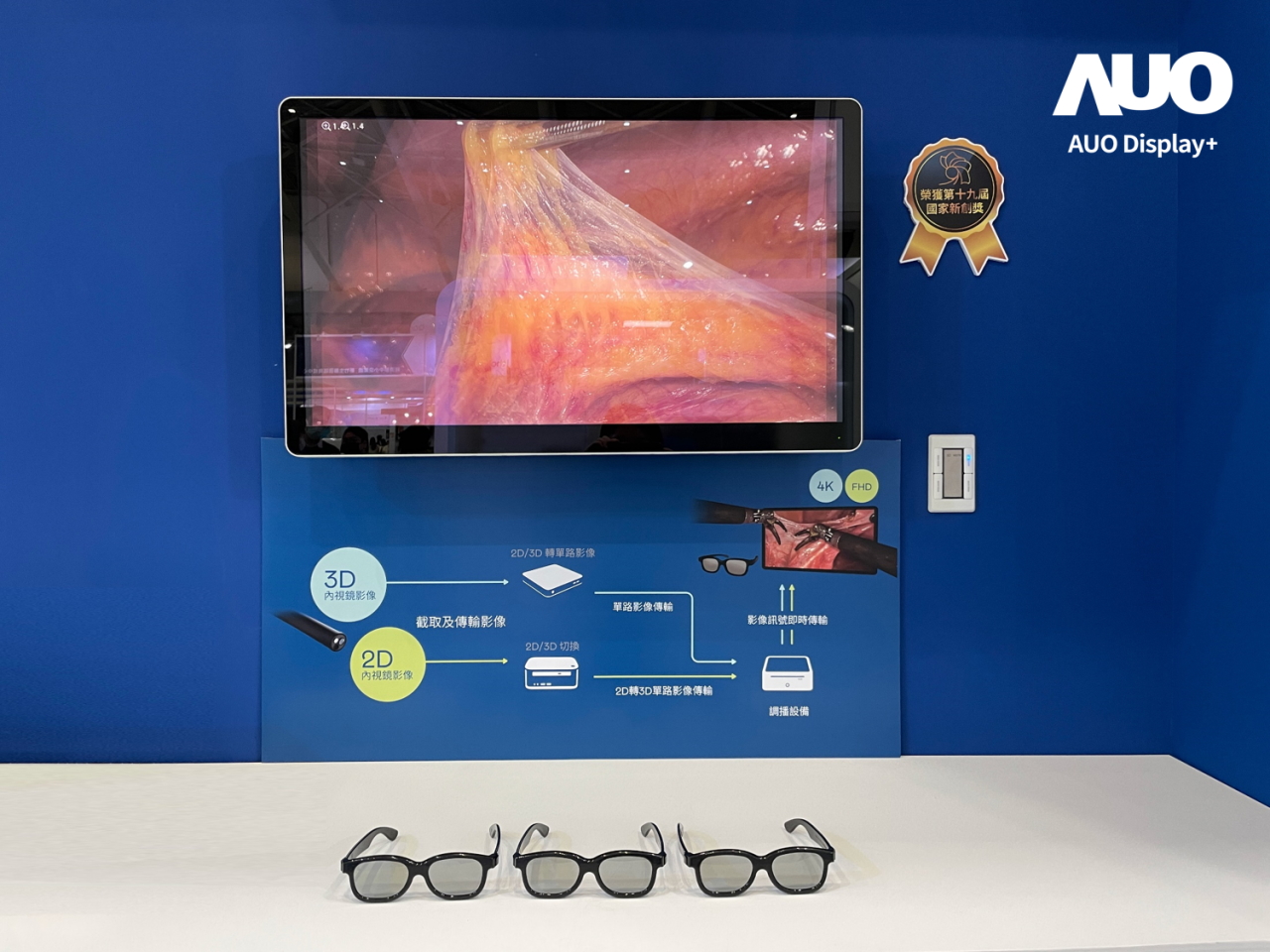 達擎寬視角3D醫療顯示器，協助醫護團隊成員於手術進行時，皆能看到一致性的3D影像，提高溝通效率，使手術更精準、快速完成達擎寬視角3D醫療顯示器，協助醫護團隊成員於手術進行時，皆能看到一致性的3D影像，提高溝通效率，使手術更精準、快速完成