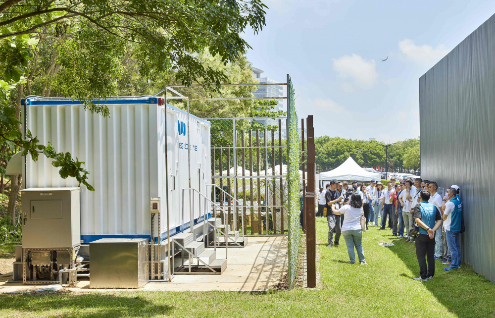 友達西大墩窯文化館建置屋頂全綠電及儲能櫃，為兼具創能儲能的永續綠能場域