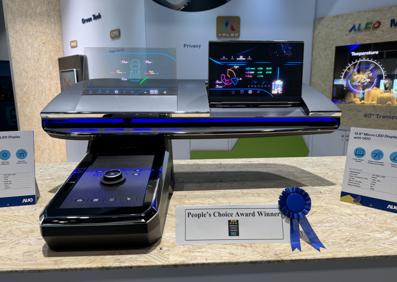 beats365车用Micro LED Display HMI解决方案获&rdquo;最佳车用显示奖&rdquo;，以用户为中心开发，针对前座驾驶与乘客设计兼具娱乐与安全的高画质屏幕，包含车舱前座的Micro LED透明屏幕及全球首款内建镜头的智慧Micro LED显示器