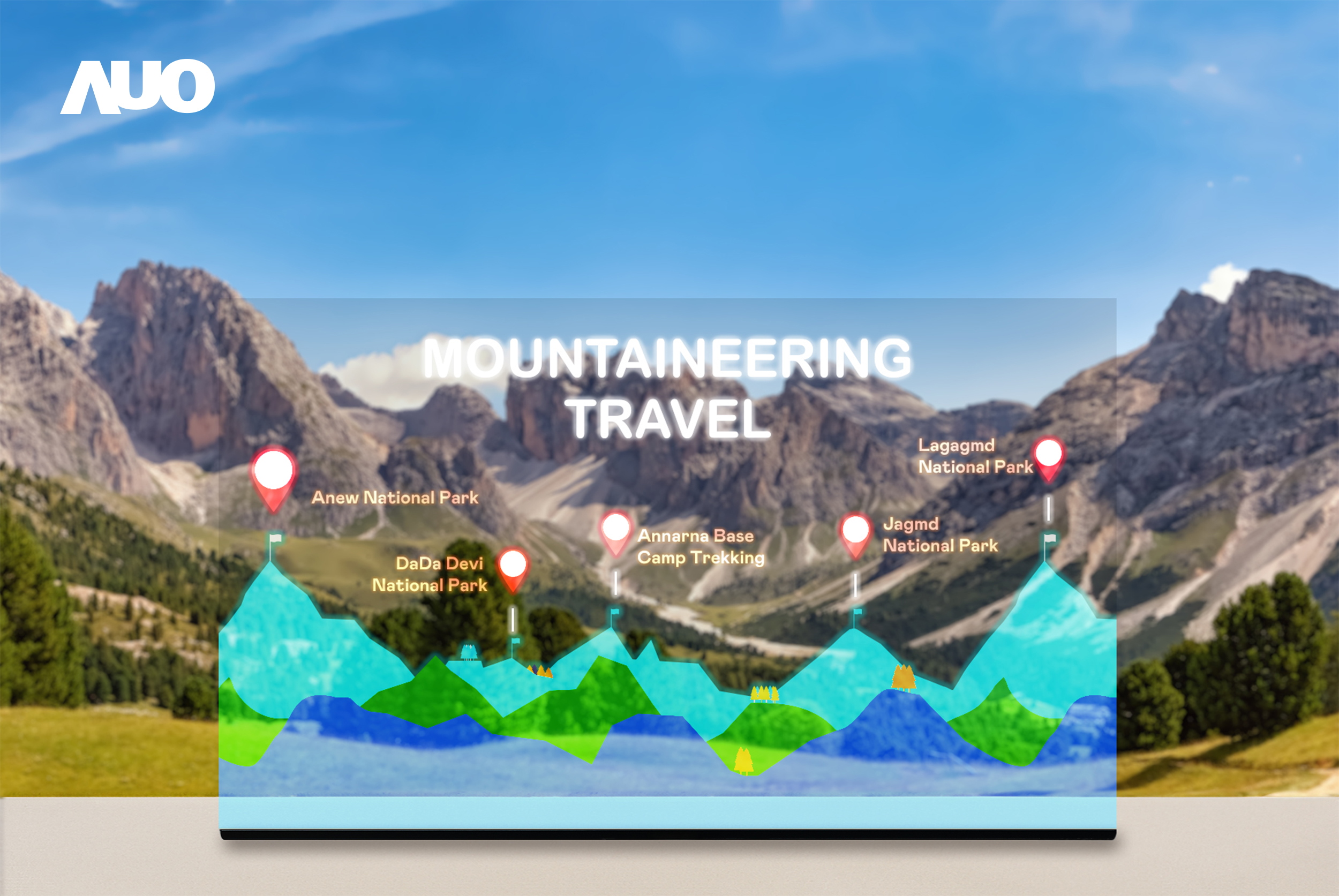 beats365展示全球单片尺寸最大(*)42吋透明Micro LED显示器拼接而成的〝64吋透明Micro LED显示器〞，具备高透明度、1,000 nits高亮度、广色域、采用三边无边框的无缝拼接等多重特色，呈现超高清、细腻画质而不遮挡后方视觉，满足层峰需求，可广泛运用于零售、艺术展览或商业空间等场域